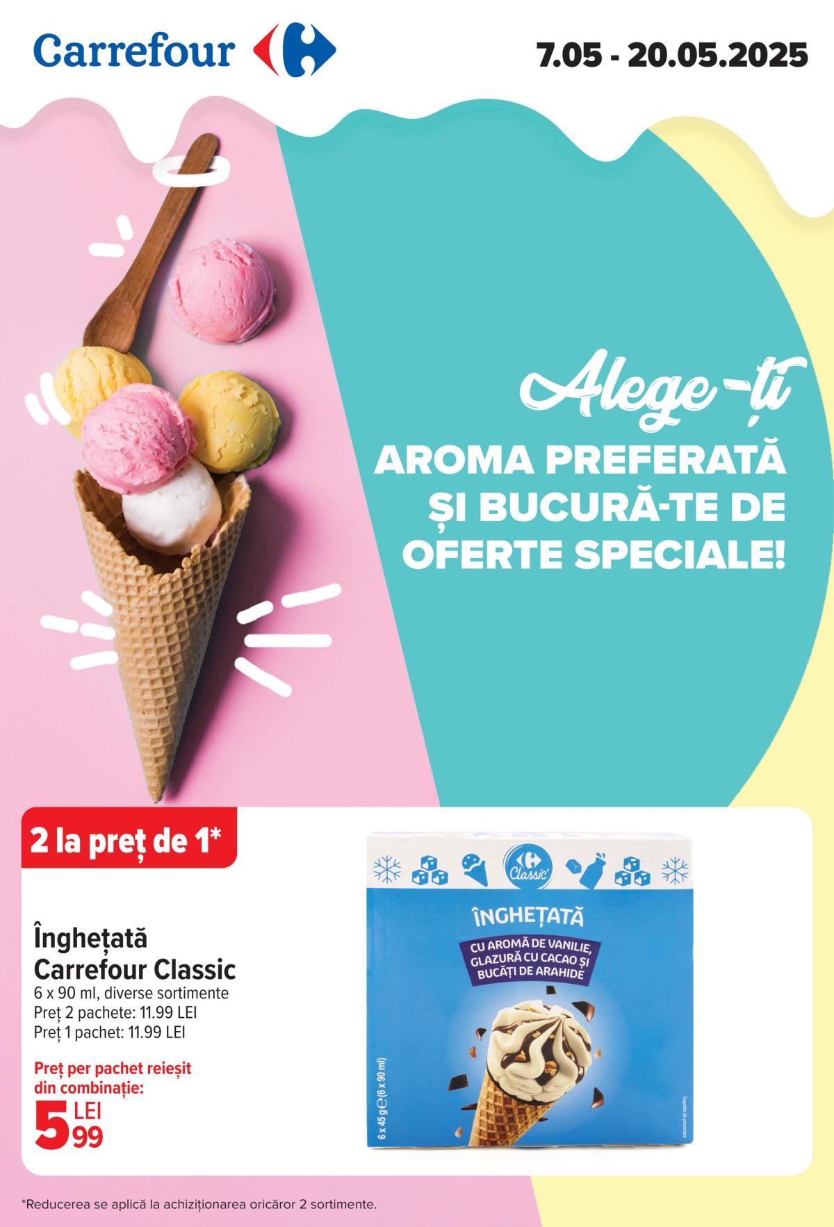 Catalog Carrefour - Inghetata valabil din 07.05. - 20.05.