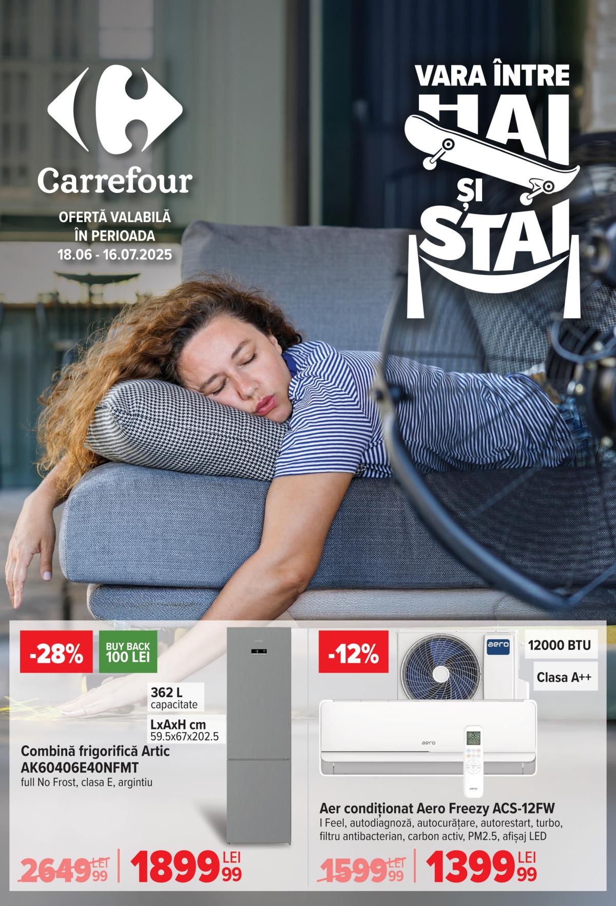 Catalog Carrefour - Frigorifice AC si Ventilatoare valabil din 18.06. până pe 16.07.