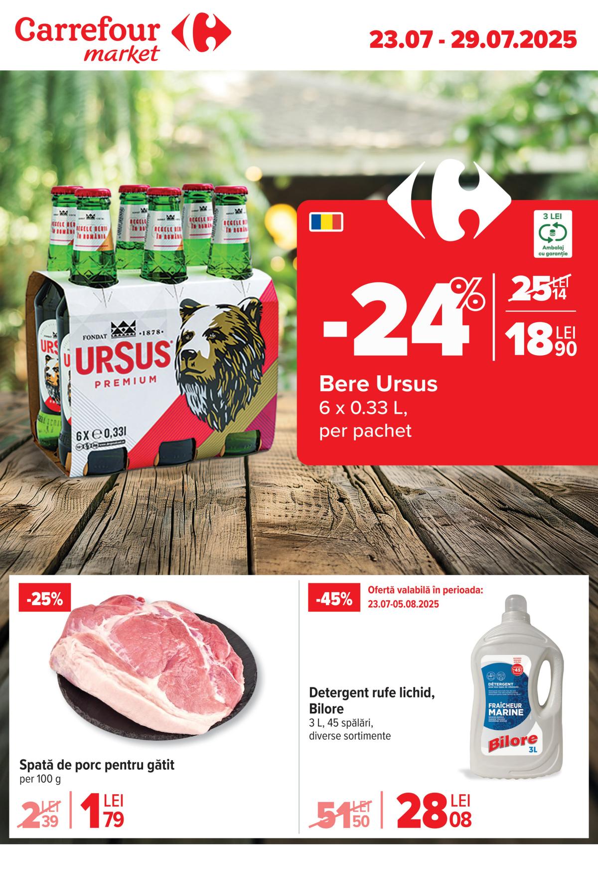 Catalog Carrefour Market valabil din 23.07. până pe 29.07.