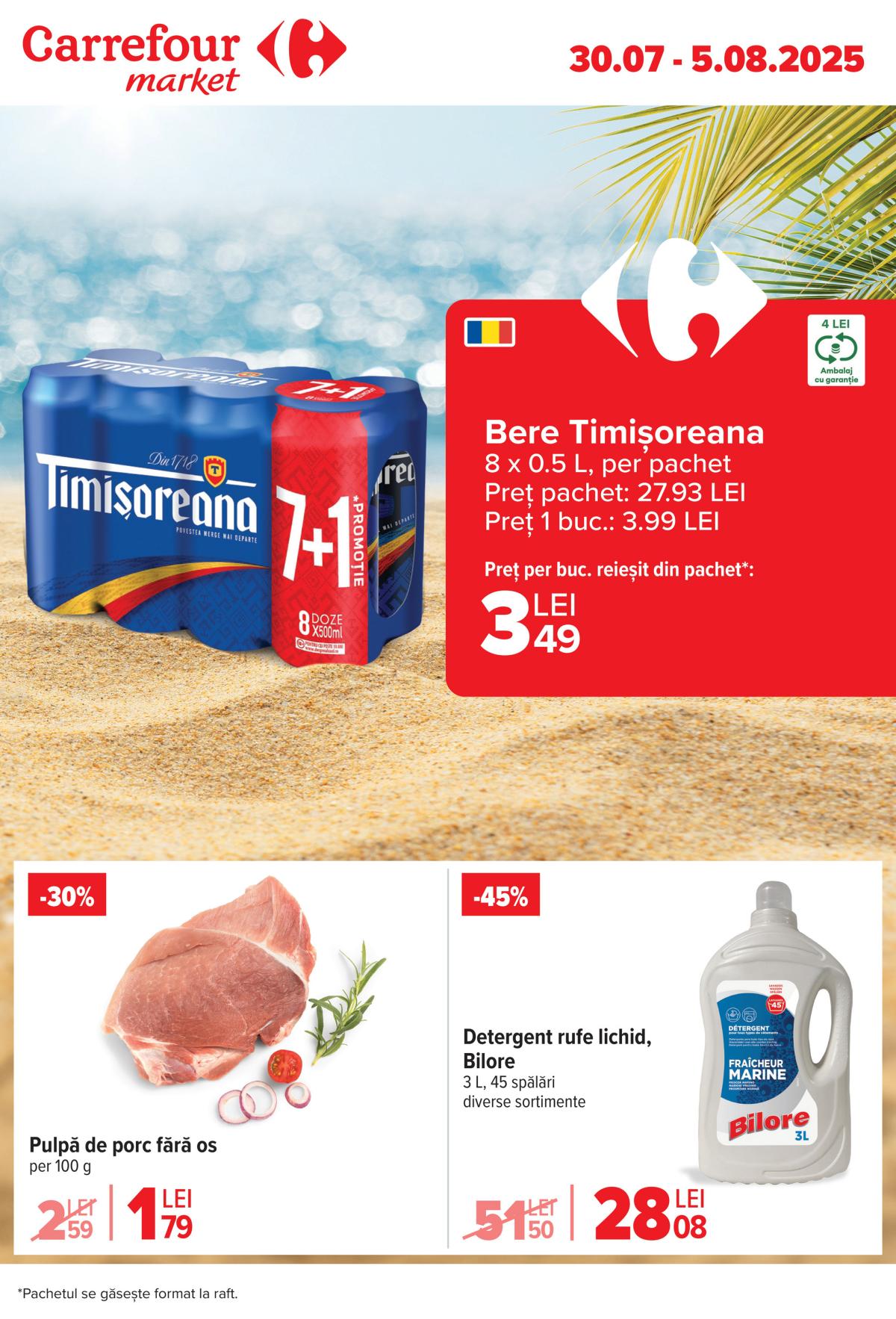 Catalog Carrefour Market valabil din 30.07. până pe 05.08.