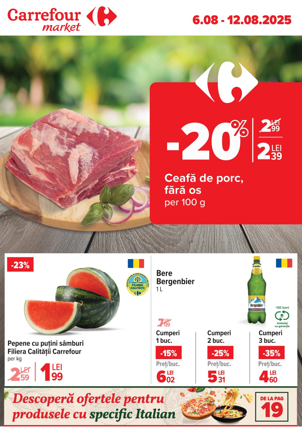 Catalog Carrefour Market valabil din 06.08. până pe 12.08.