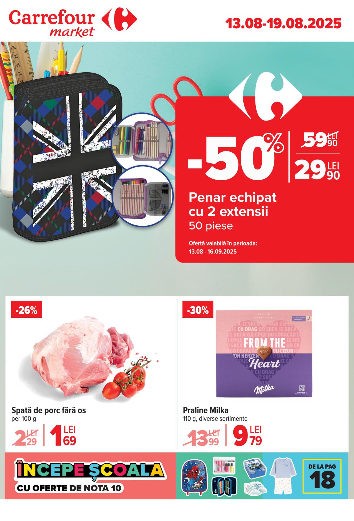 Catalog Carrefour Market valabil din 13.08. până pe 19.08.