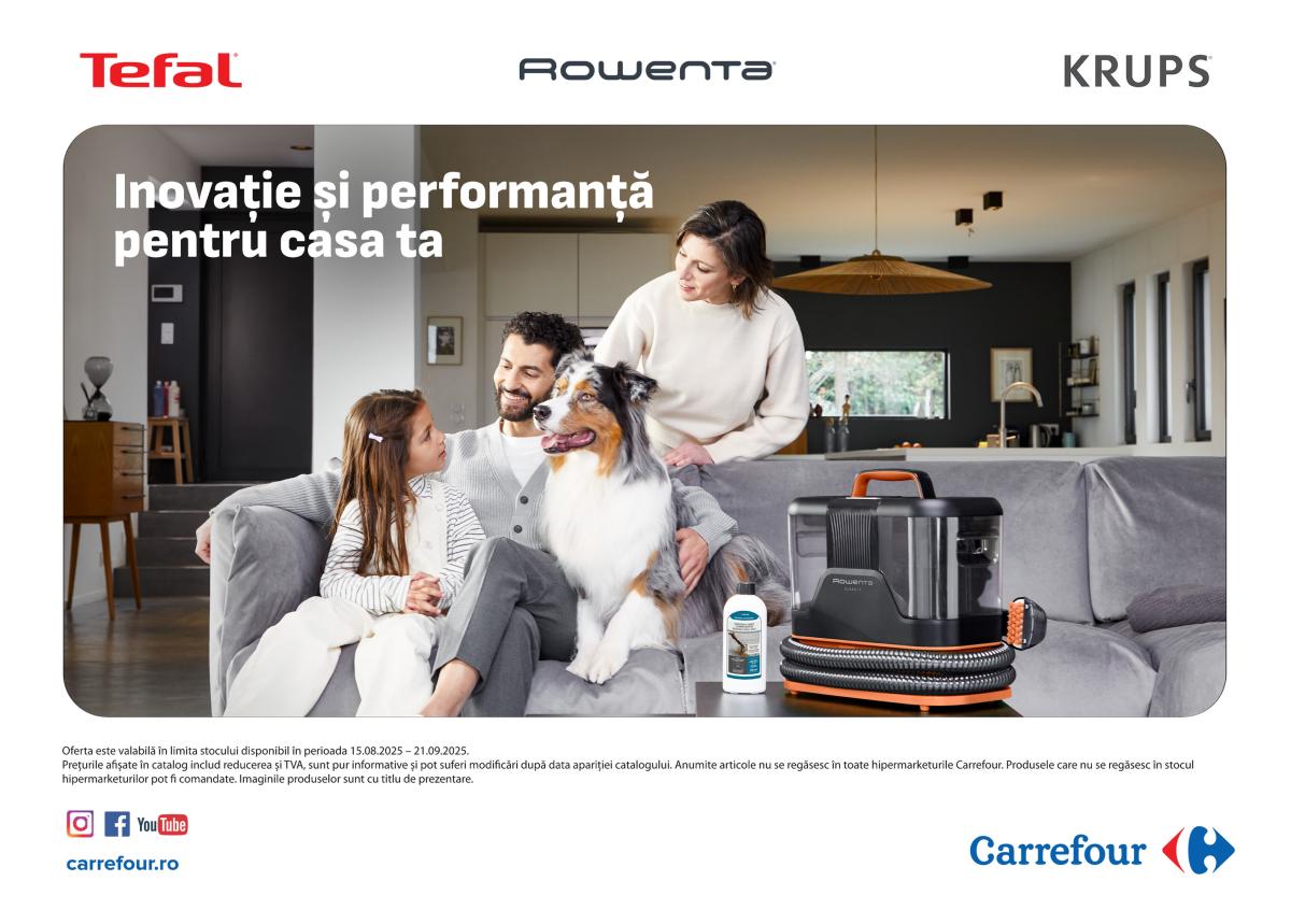 Catalog Carrefour - Tefal, Rowenta, Krups online – oferte valabile din 16.08.