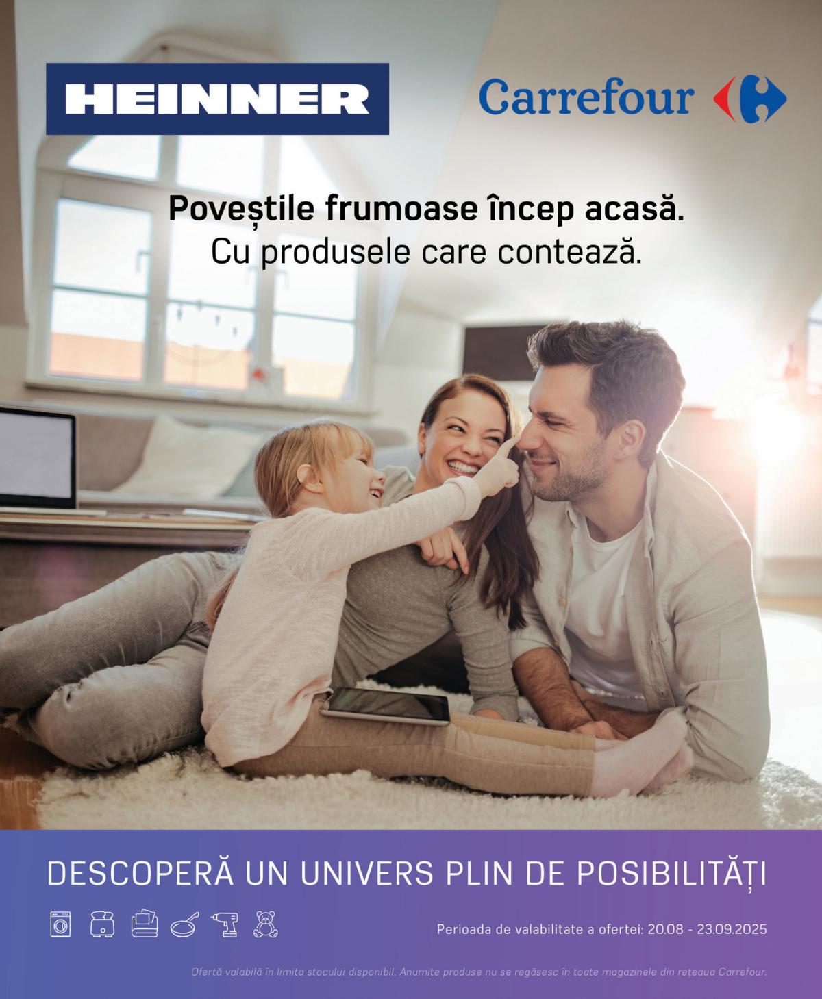Catalog Carrefour - Heinner online – oferte valabile din 20.08.