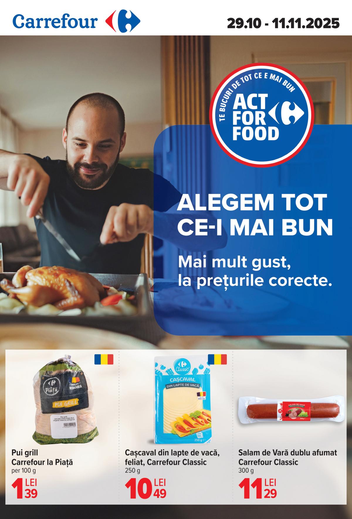 Catalog Carrefour - Act for food online – oferte valabile din 29.10.