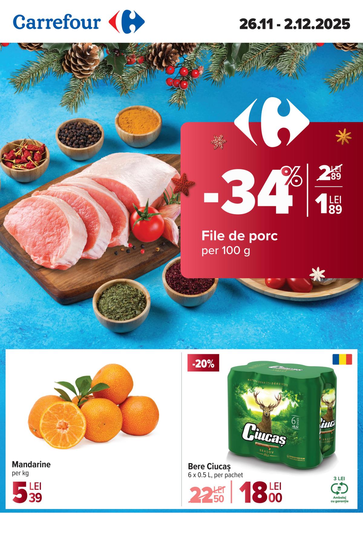 Catalog Carrefour online – oferte valabile din 26.11.