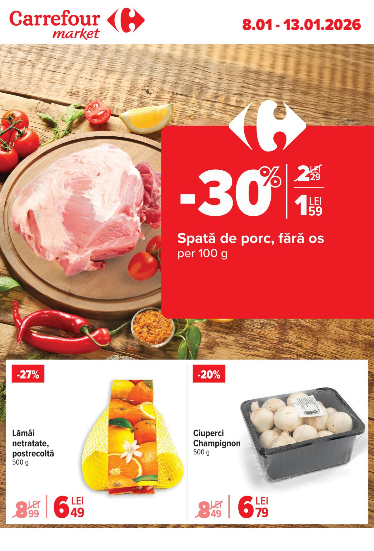 Catalog Carrefour Market online – oferte valabile din 08.01.