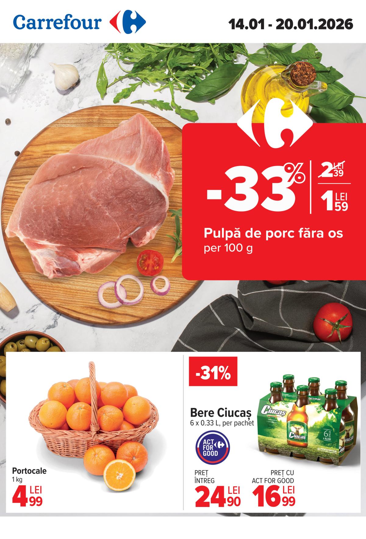 Catalog Carrefour online – oferte valabile din 14.01.