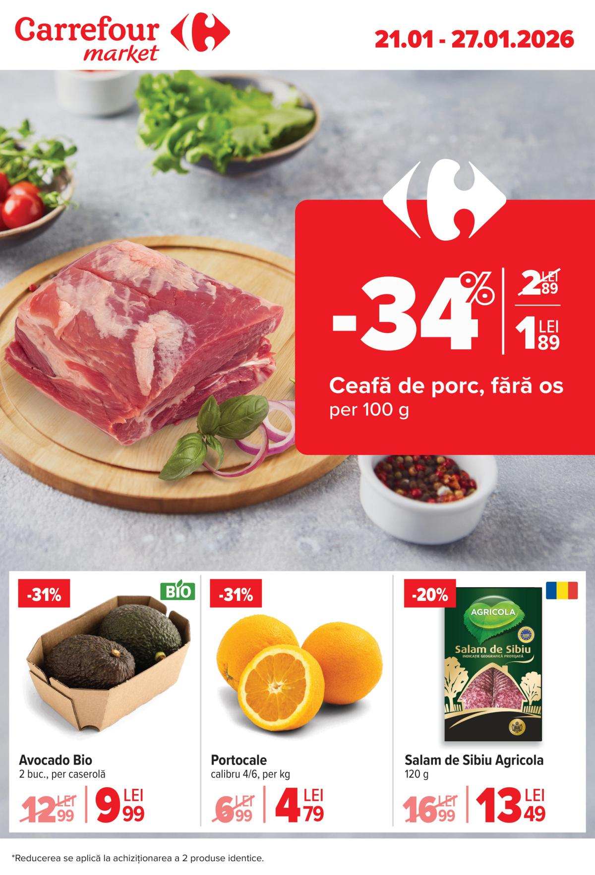 Catalog Carrefour Market online – oferte valabile din 21.01.