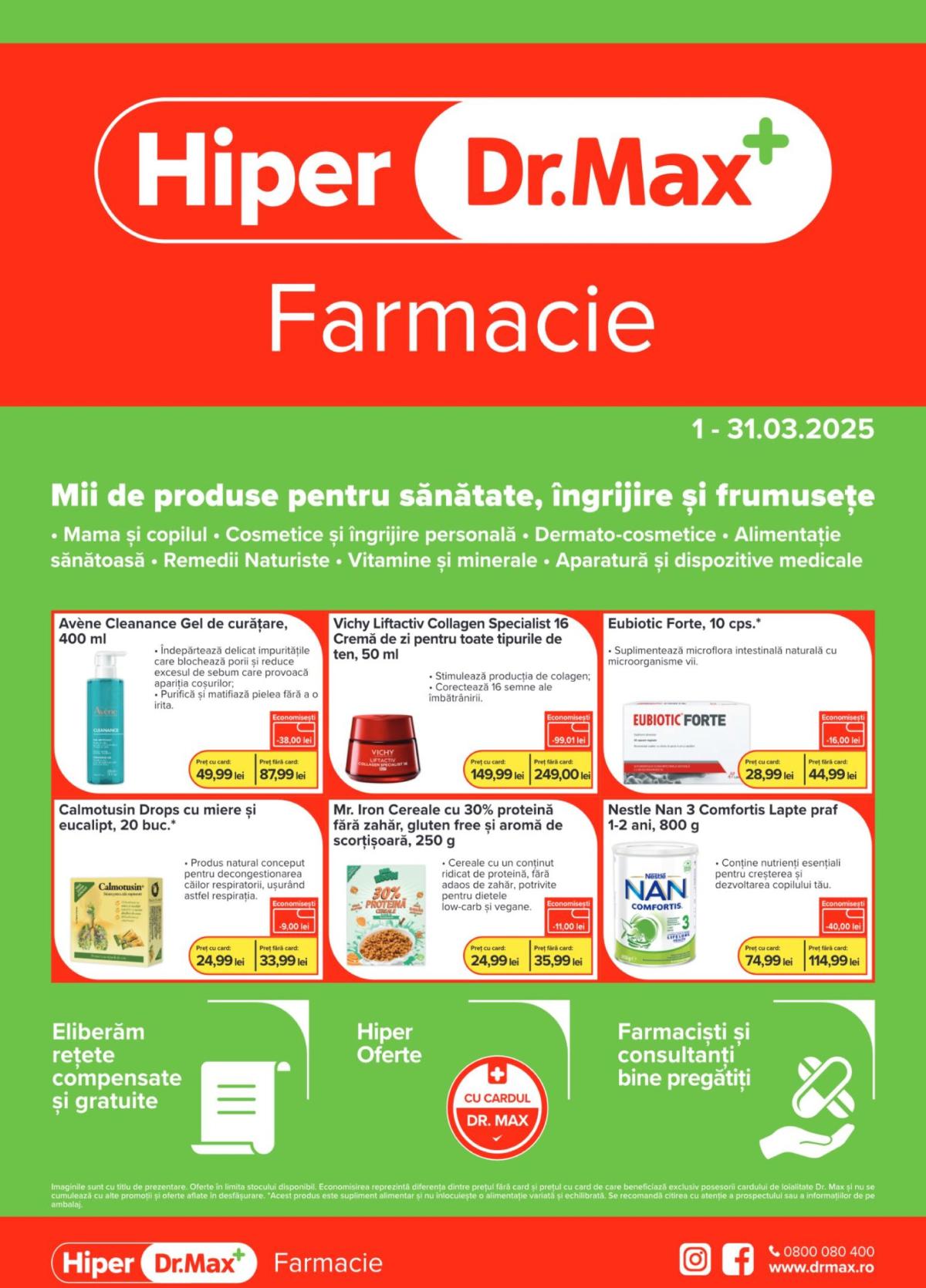 Catalog Dr. Max - Hiper Farmacie valabil din 01.03. - 31.03.