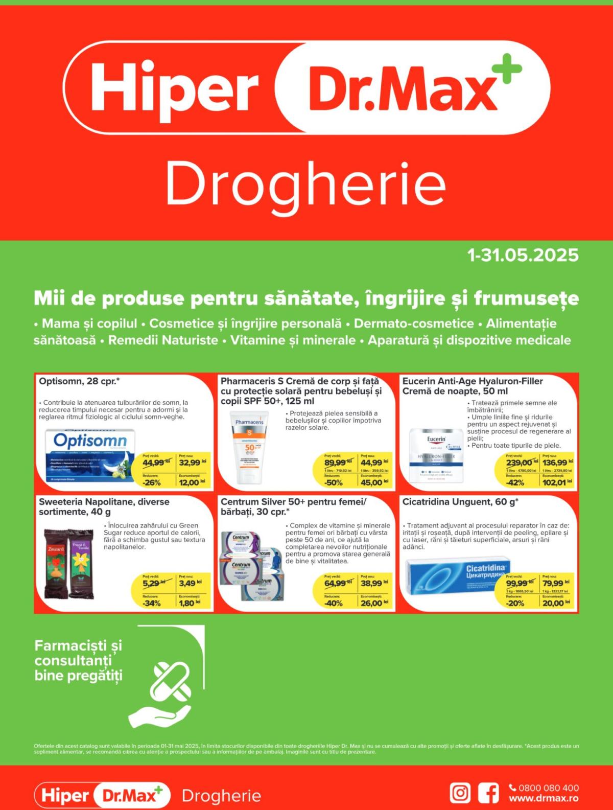 Catalog Dr. Max - Hiper Farmacie valabil din 01.05. - 31.05.