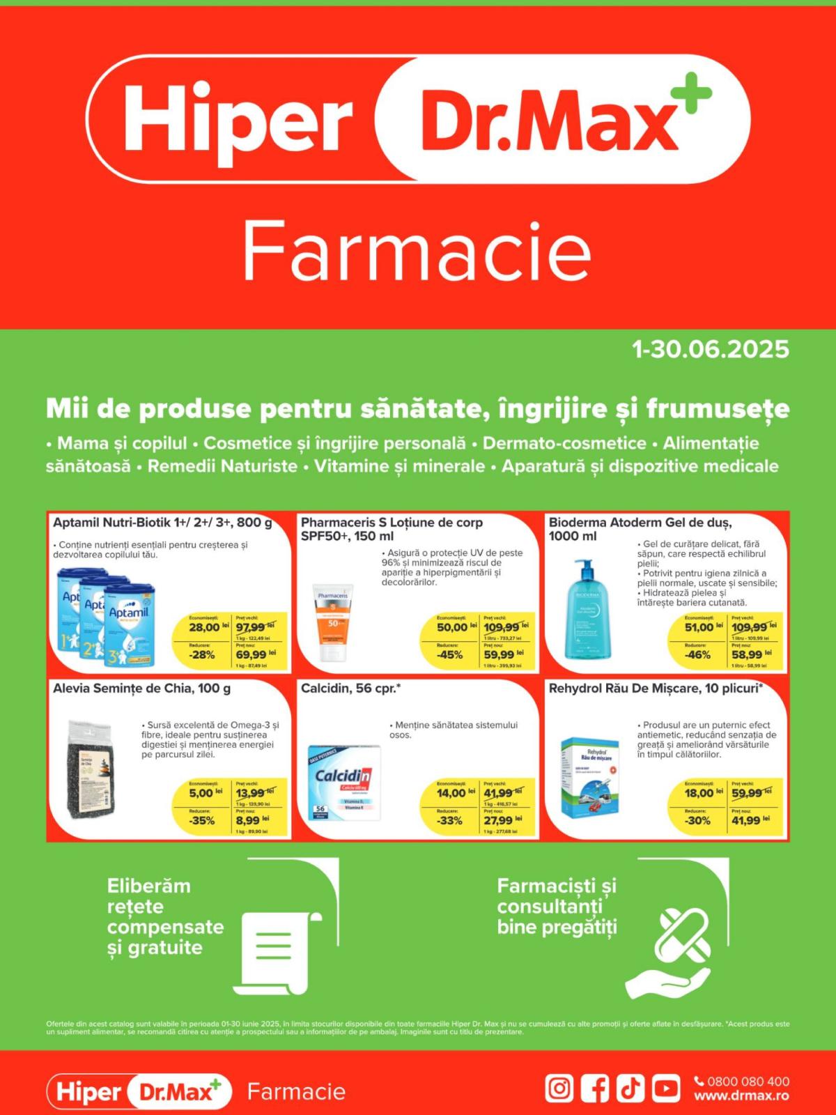 Catalog Dr. Max - Hiper Farmacie valabil din 01.06. - 30.06.