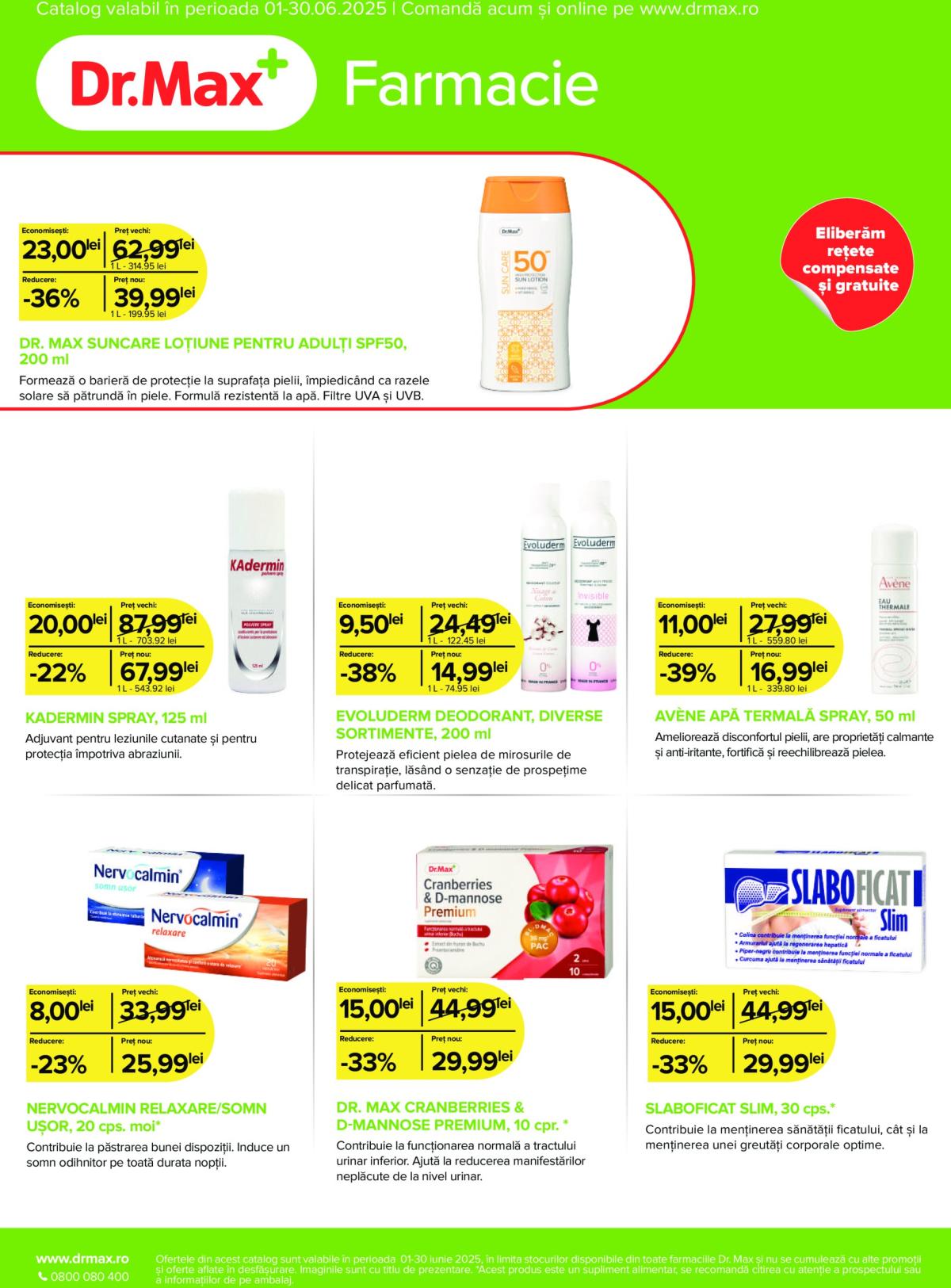 Catalog Dr. Max - Farmacie valabil din 01.06. - 30.06.