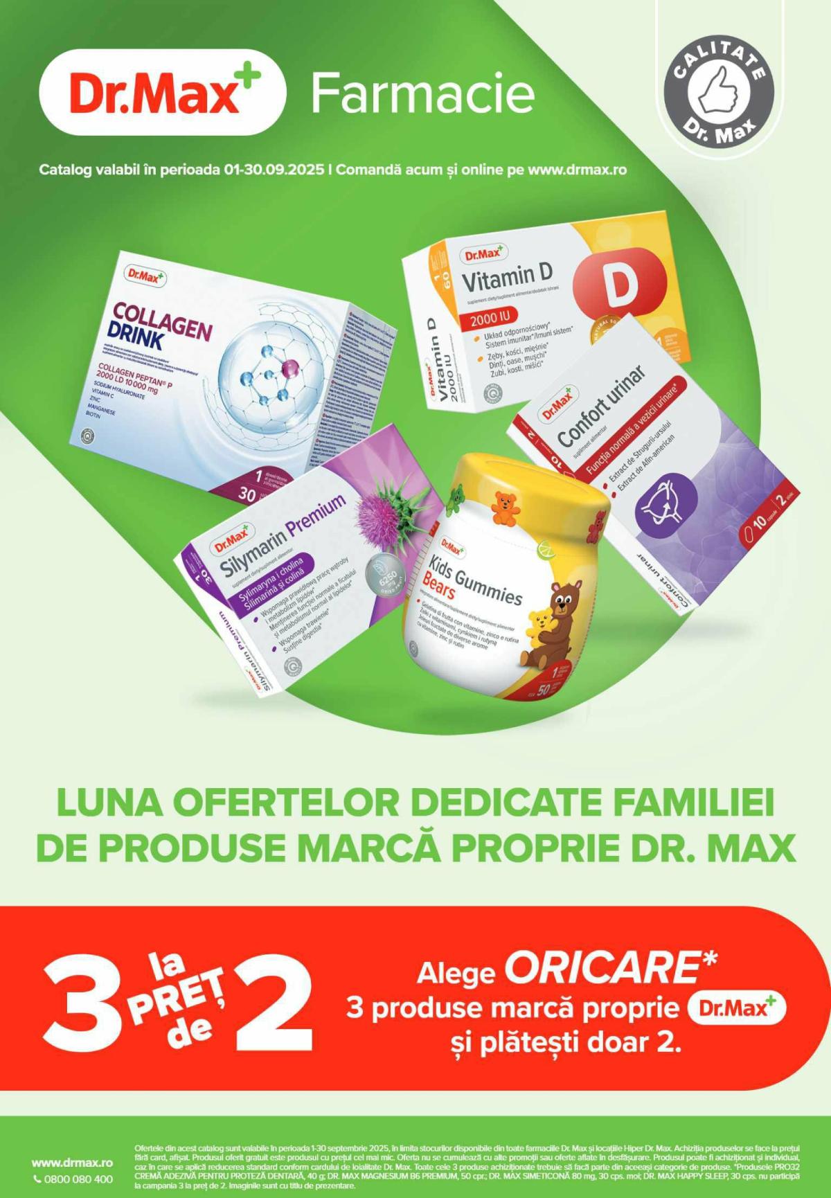 Catalog Dr. Max - Farmacie online – oferte valabile din 01.09.