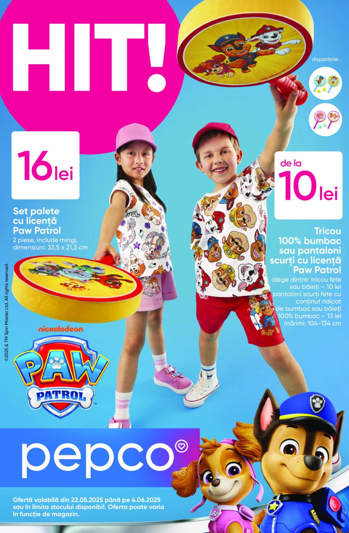 Catalog Pepco - Paw Patrol valabil din 22.05. - 04.06.