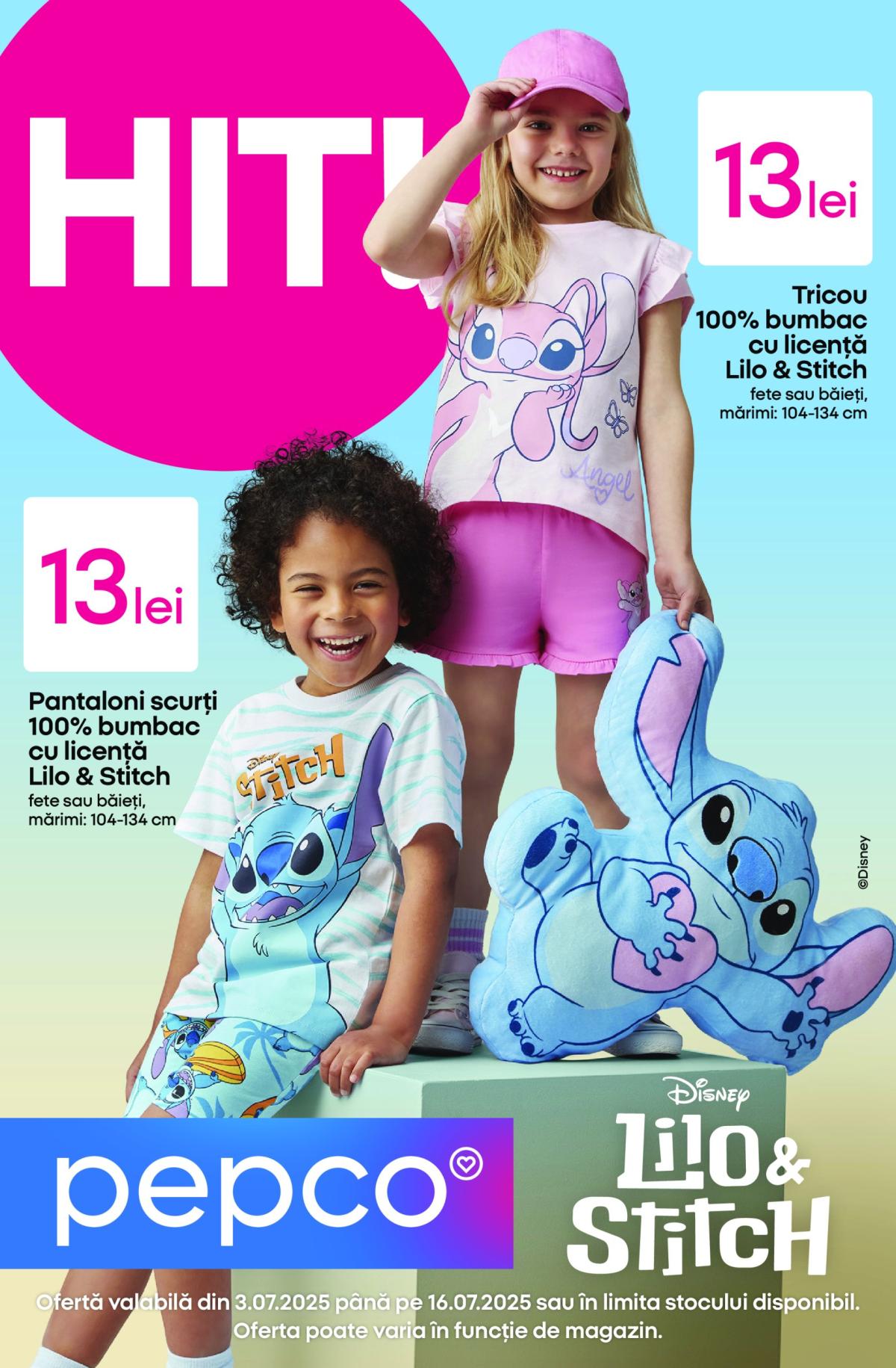 Catalog Pepco - Lilo & Stitch valabil din 03.07. până pe 16.07.