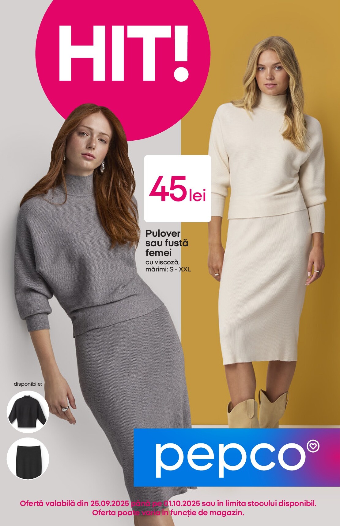 Catalog Pepco - Tot ce ai nevoie pentru toamnă e aici online – oferte valabile din 25.09.