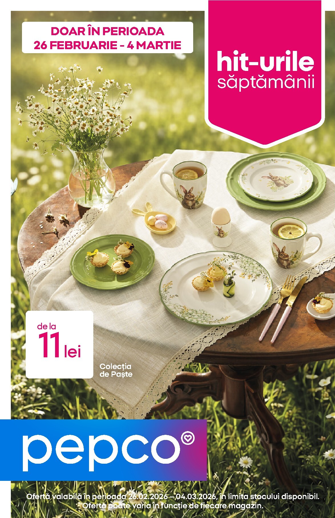 Catalog Pepco - Colecția de Paște online – oferte valabile din 26.02.2026
