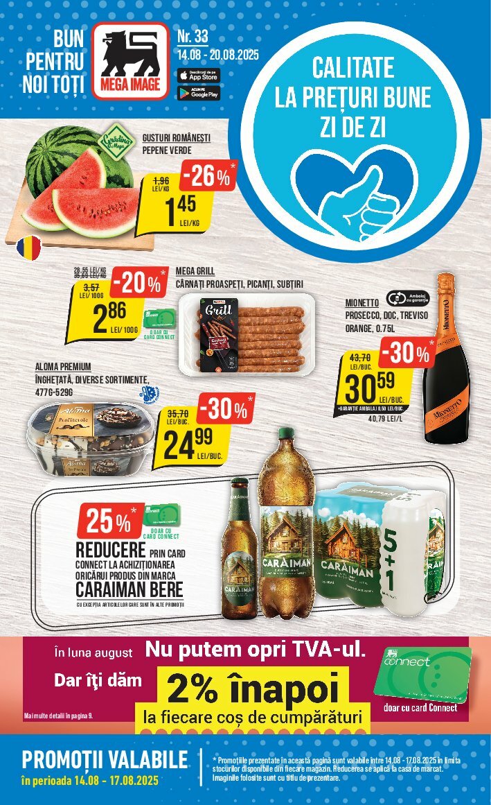 Catalog Mega Image valabil din 14.08. până pe 20.08.