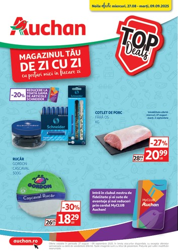 Catalog Auchan online – oferte valabile din 27.08.