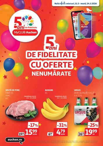 Catalog Auchan online – oferte valabile din 11.03.2026