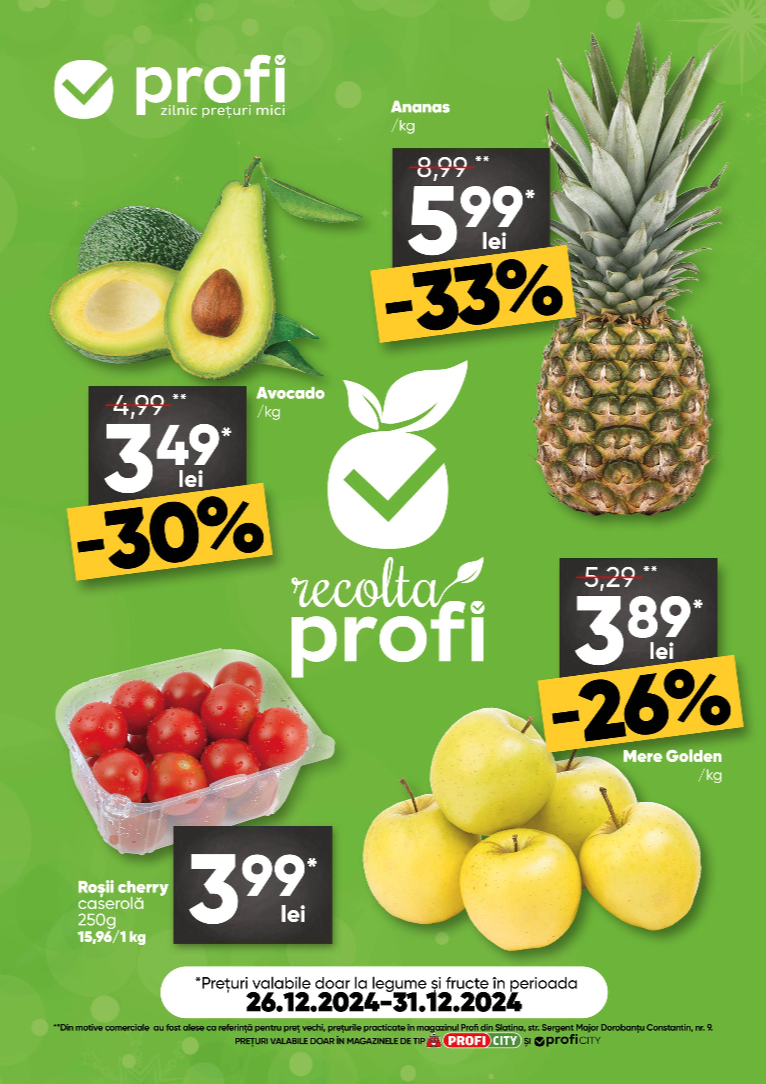 Catalog PROFI City - Fresh Saptamana valabil din 26.12. - 31.12.