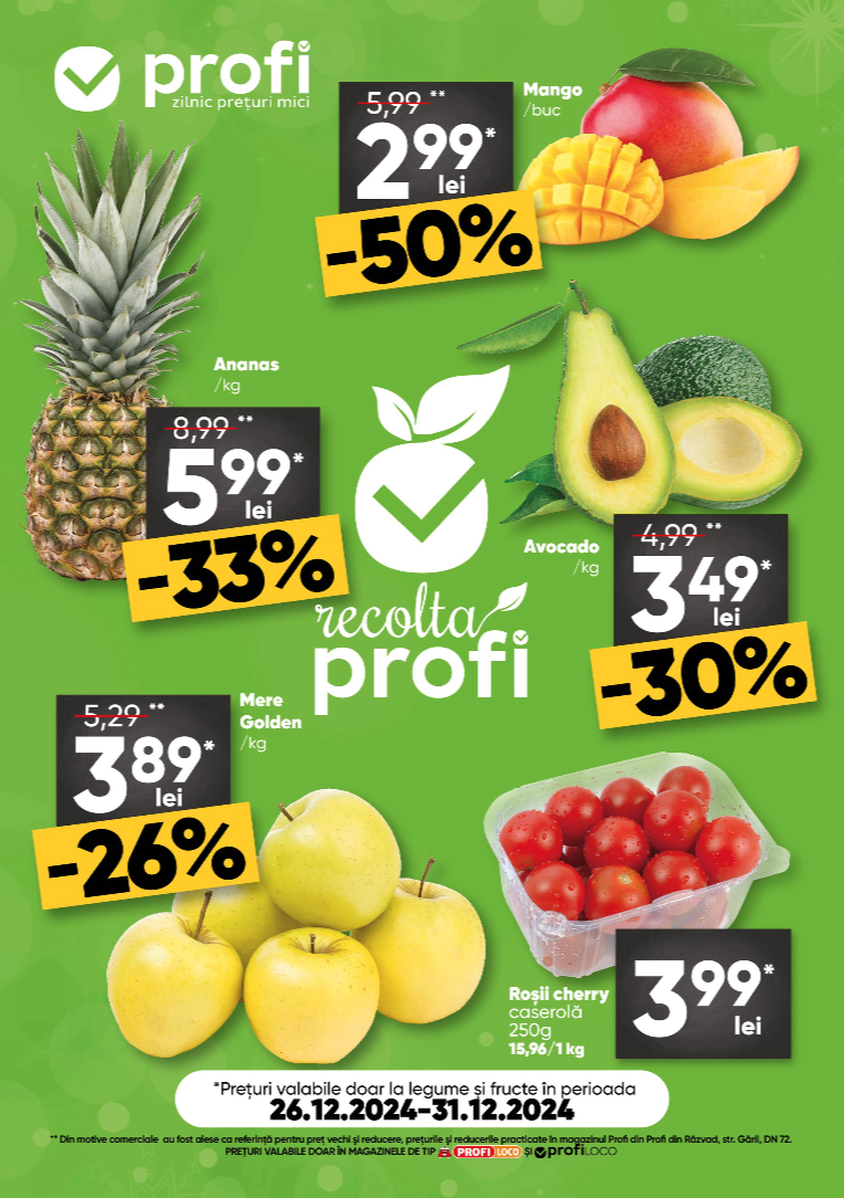 Catalog PROFI Loco - Fresh Saptamana valabil din 26.12. - 31.12.