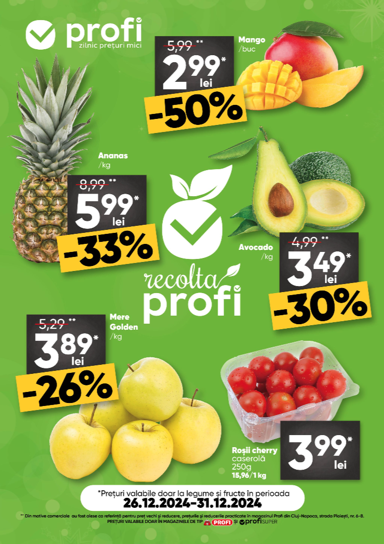 Catalog PROFI Super - Fresh Saptamana valabil din 26.12. - 31.12.