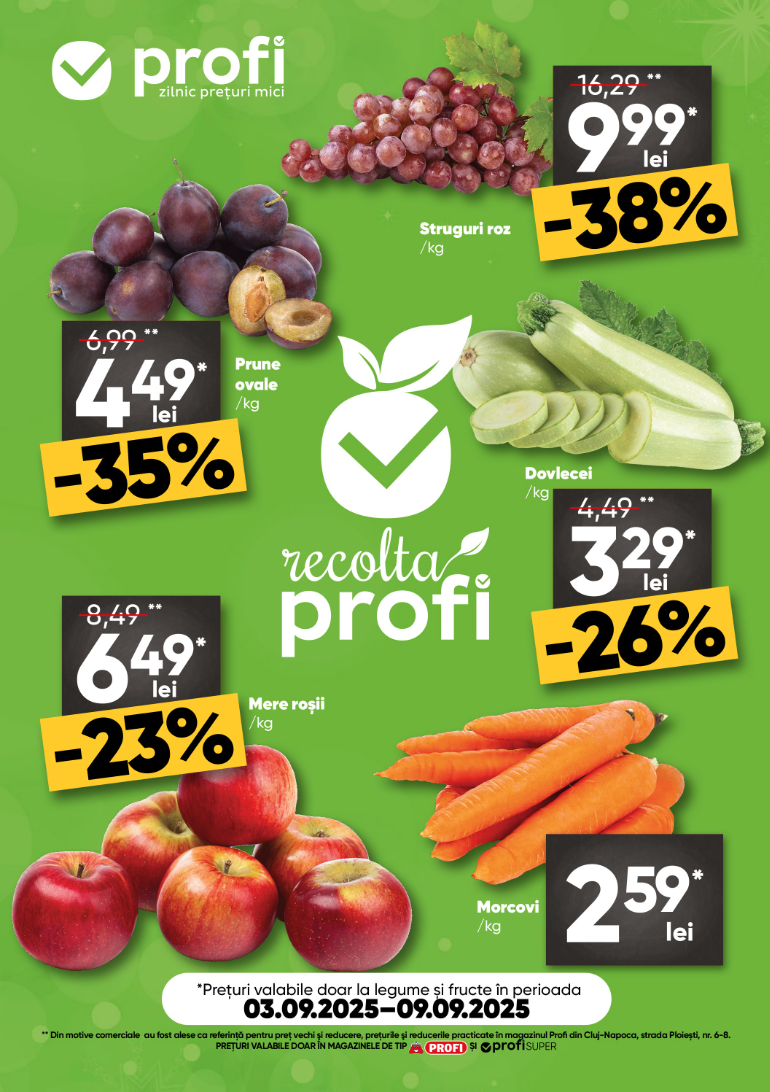 Catalog PROFI Super - Fresh Saptamana online – oferte valabile din 03.09.