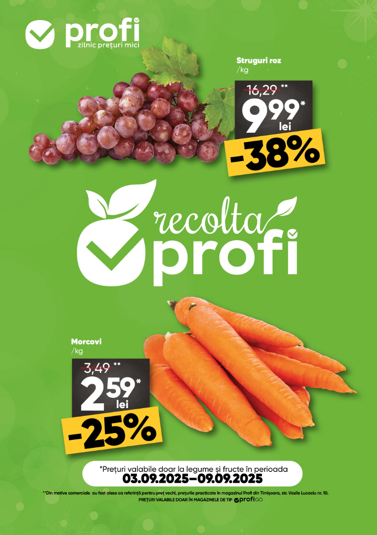 Catalog PROFI Go - Fresh Saptamana online – oferte valabile din 03.09.