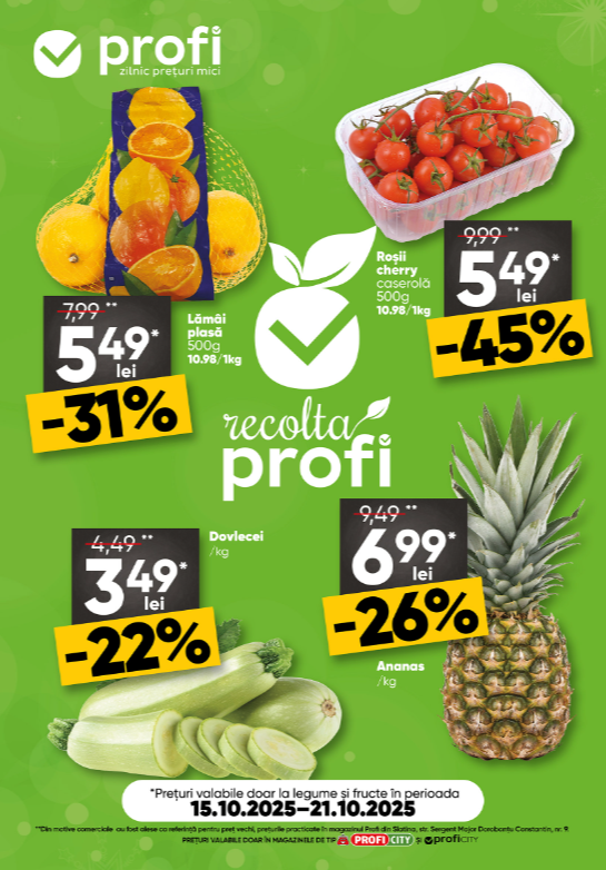 Catalog PROFI City Fresh Magazine online – oferte valabile din 15.10.