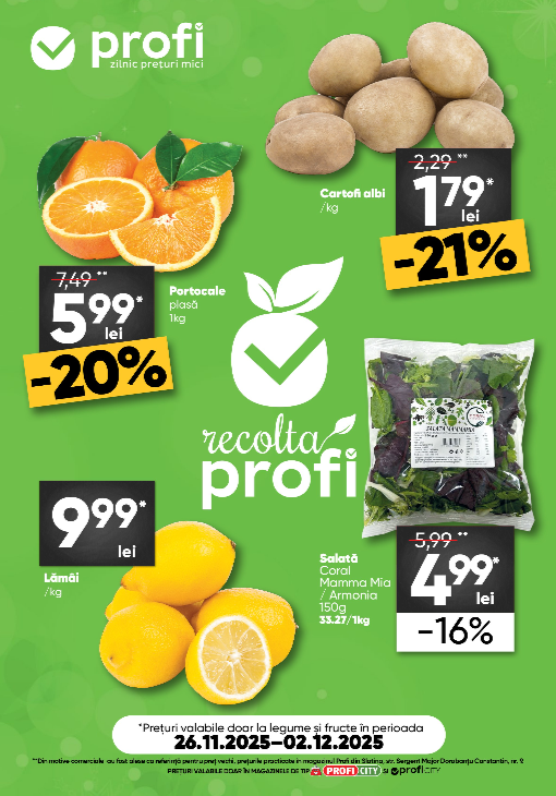 Catalog PROFI City Fresh Magazine online – oferte valabile din 26.11.
