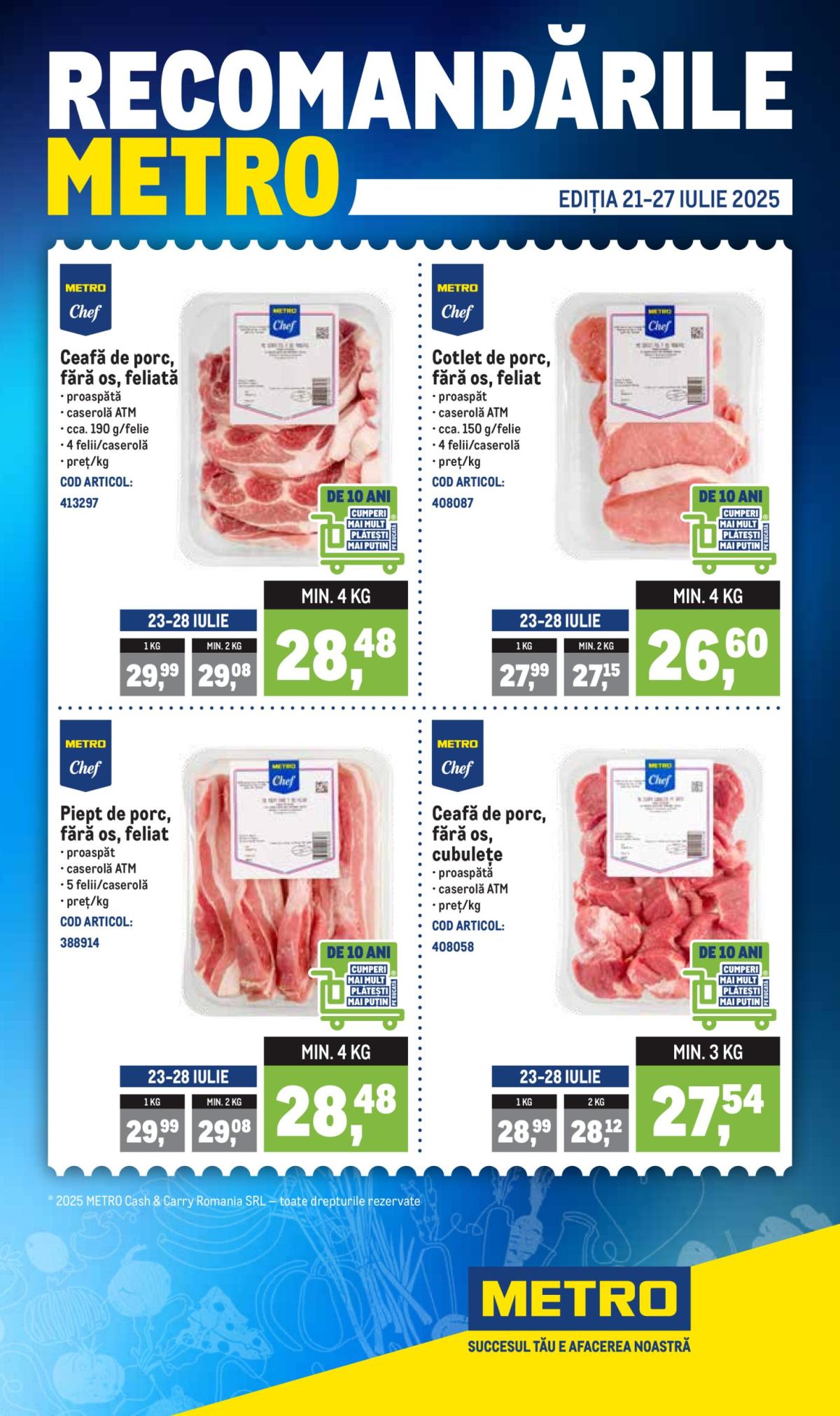 Catalog Metro - Recomandările valabil din 21.07. până pe 27.07.