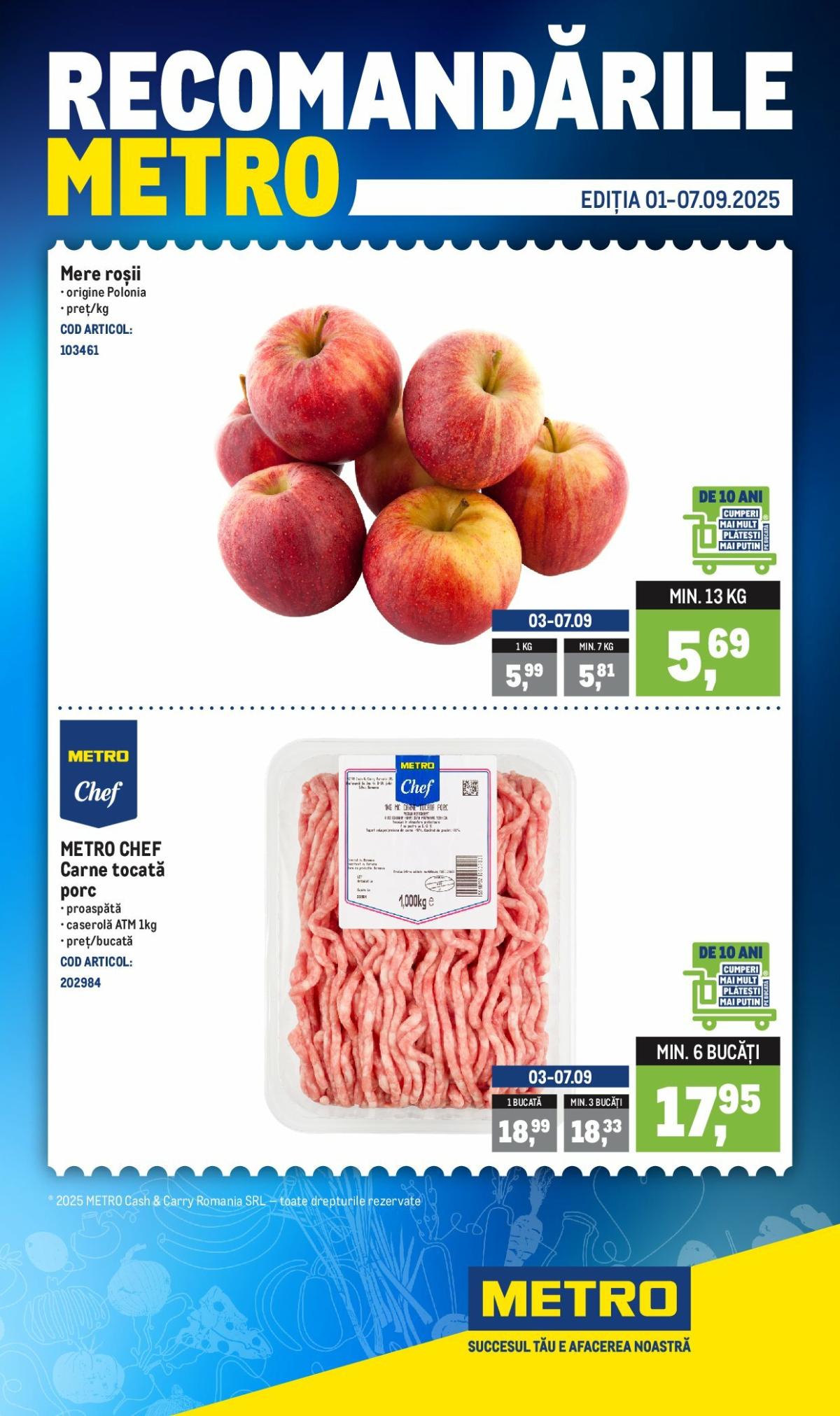 Catalog Metro - Recomandările online – oferte valabile din 01.09.