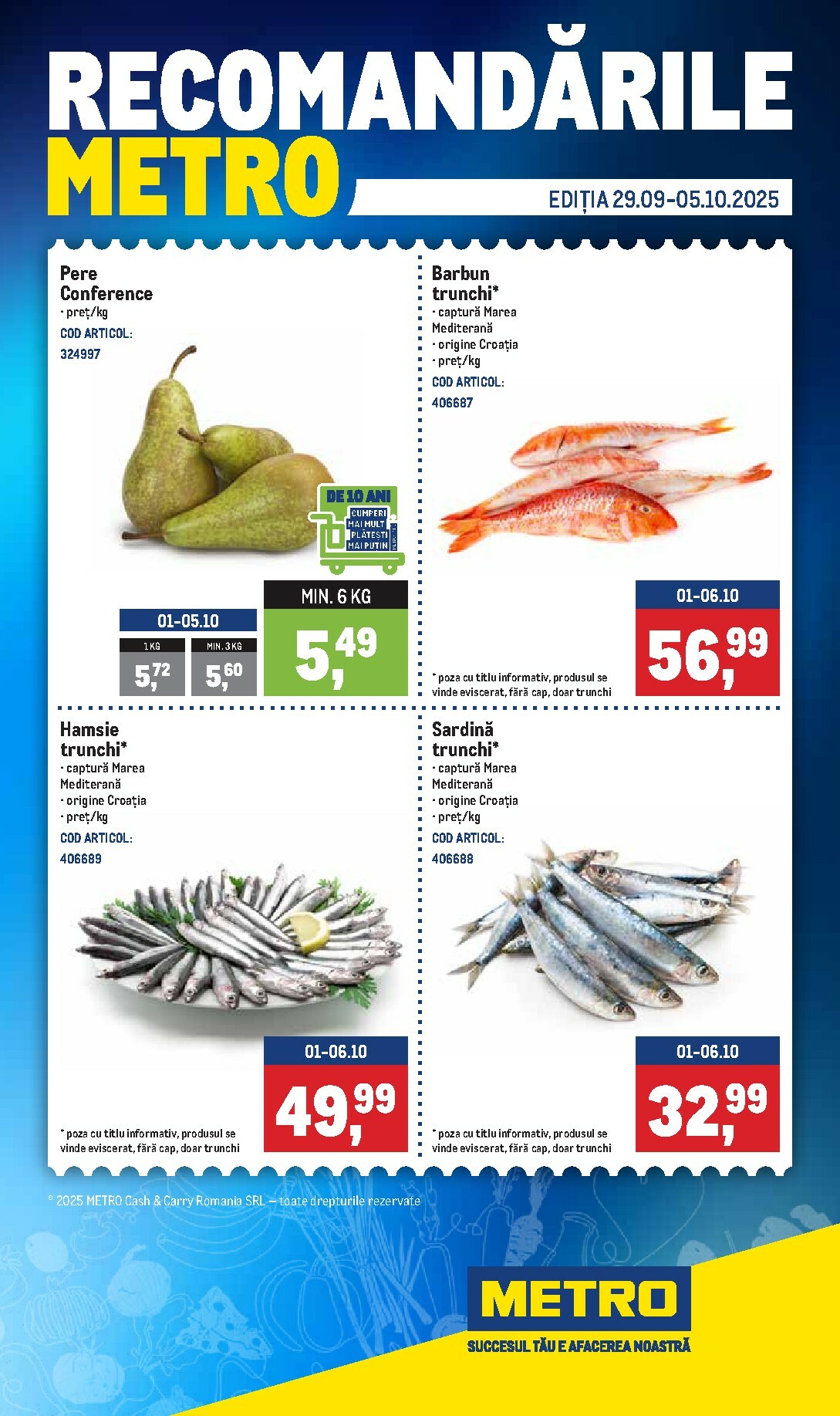Catalog Metro - Recomandările online – oferte valabile din 29.09.