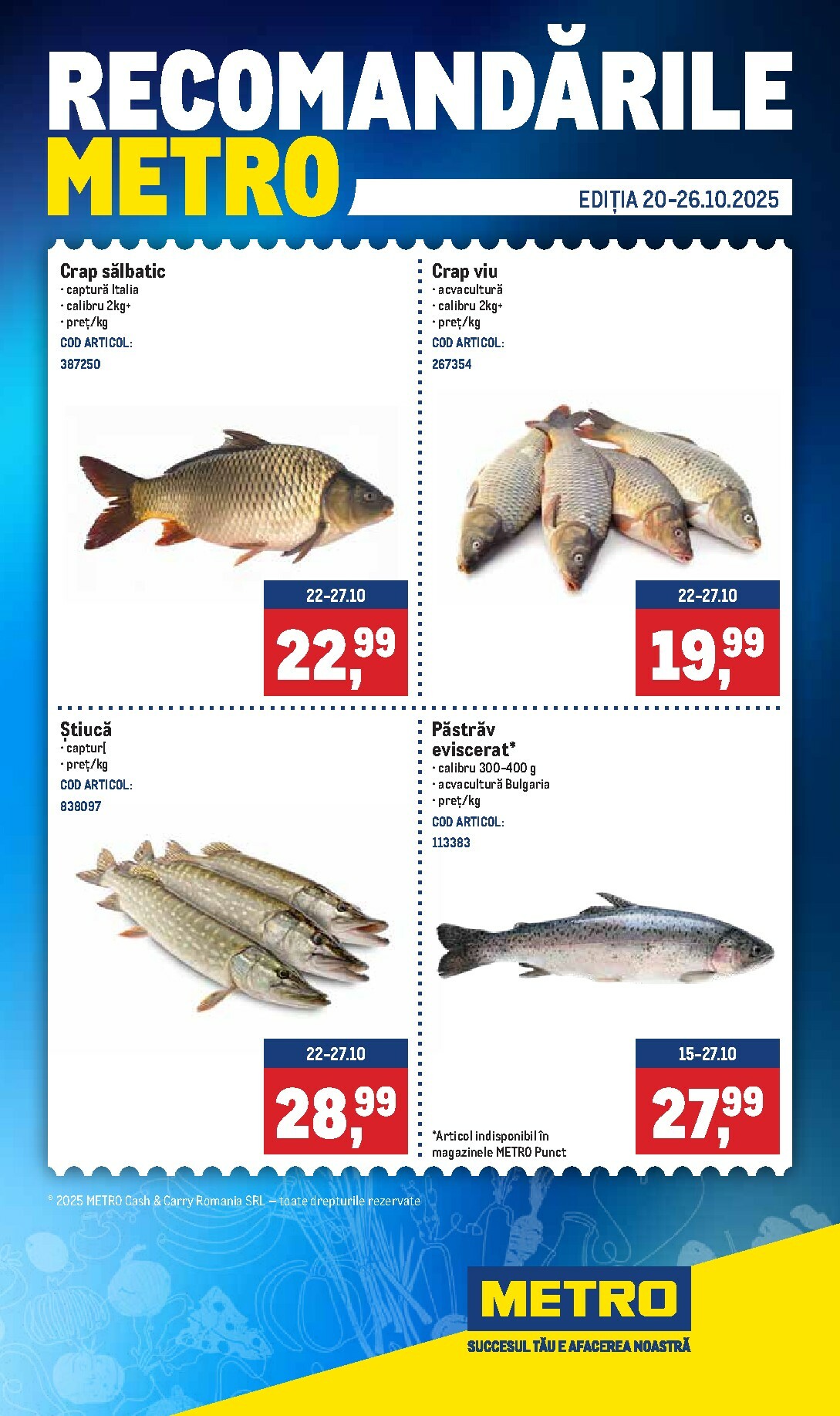 Catalog Metro - Recomandările online – oferte valabile din 20.10.