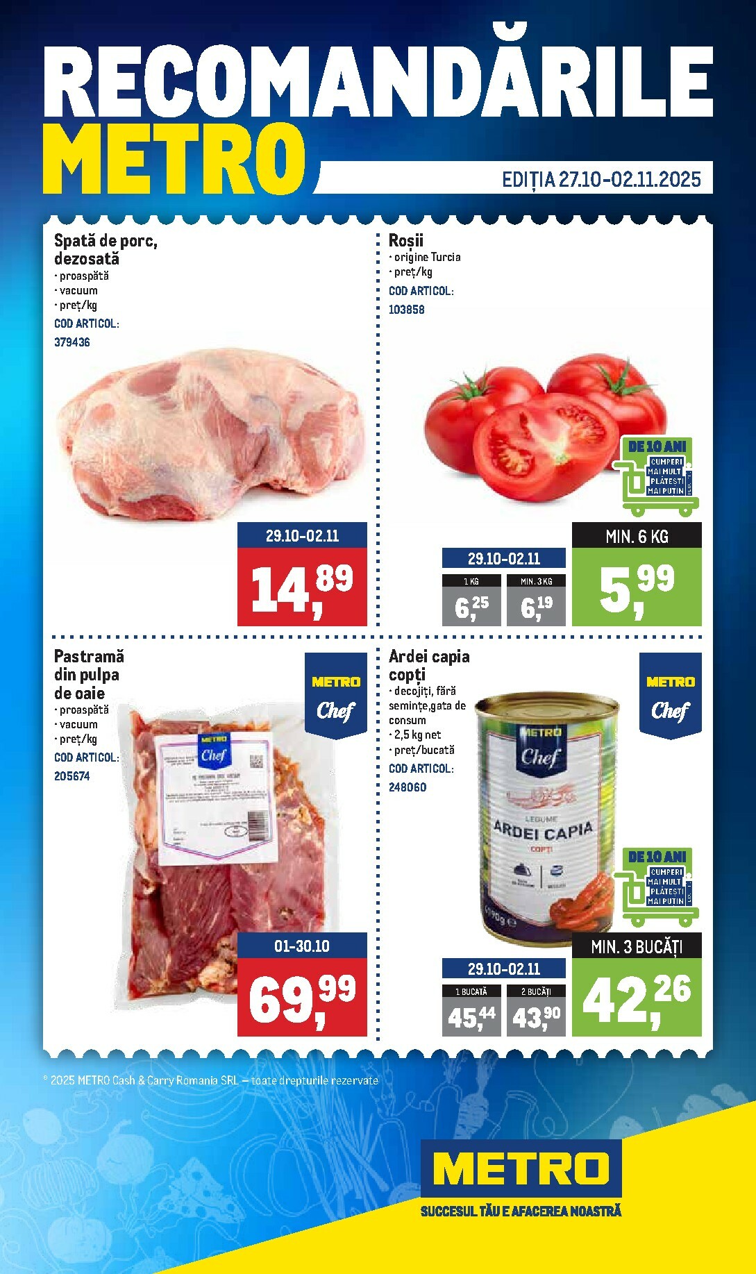 Catalog Metro - Recomandările online – oferte valabile din 27.10.