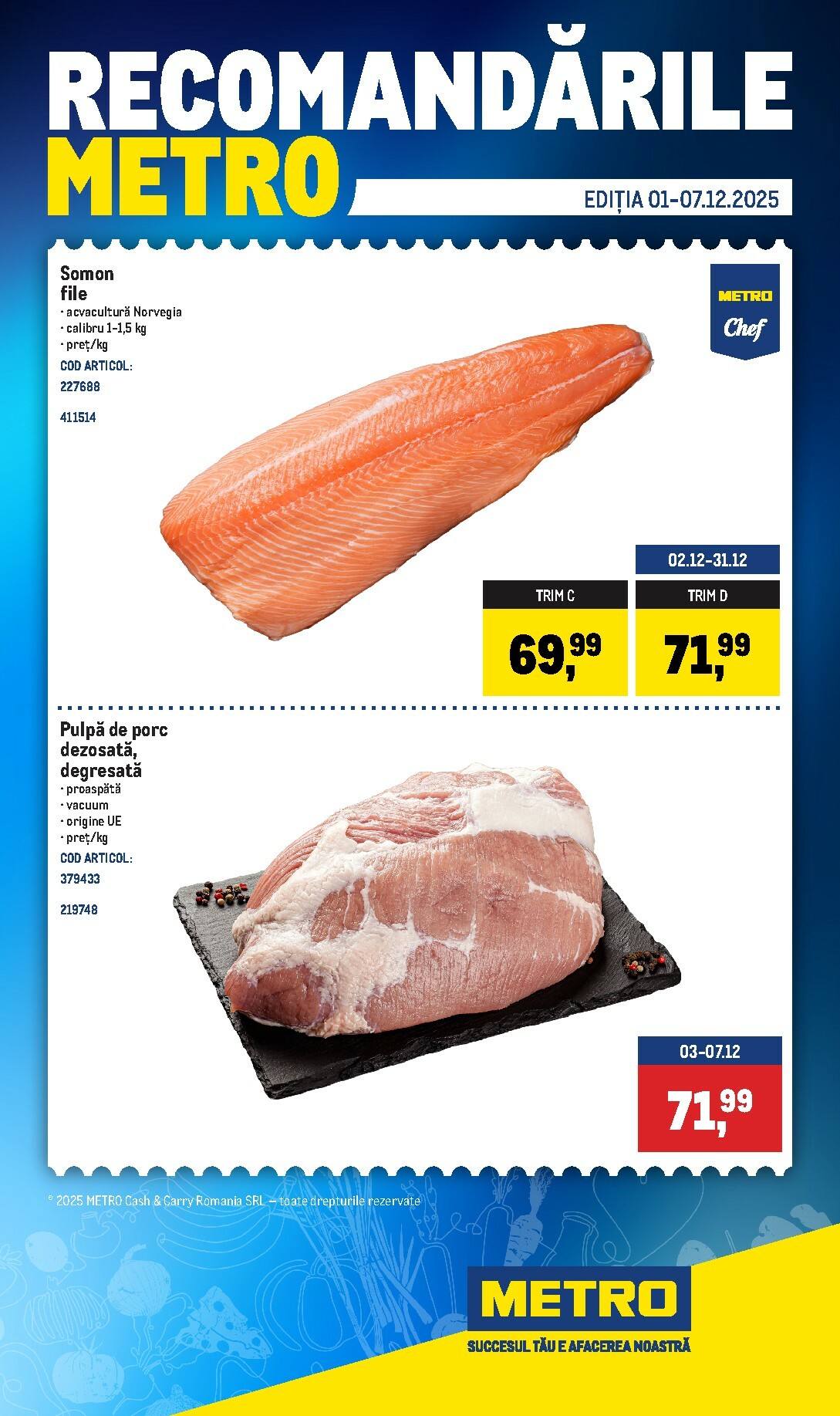 Catalog Metro - Recomandările online – oferte valabile din 01.12.