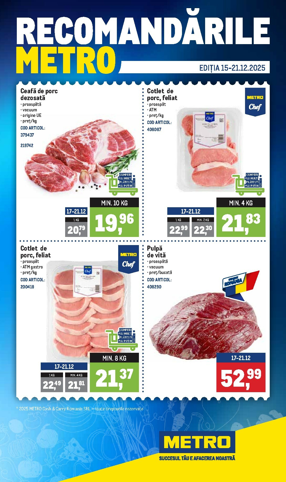 Catalog Metro - Recomandările online – oferte valabile din 15.12.