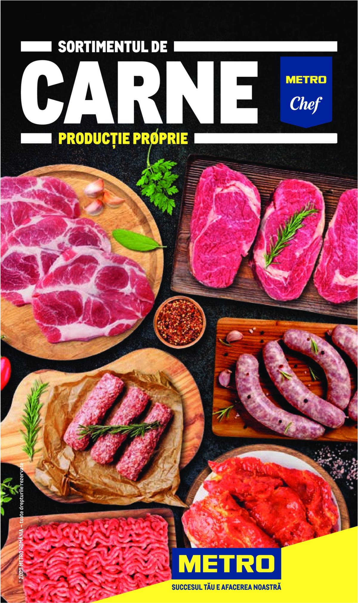 Catalog Metro - Sortiment Carne Producție online – oferte valabile din 01.01.
