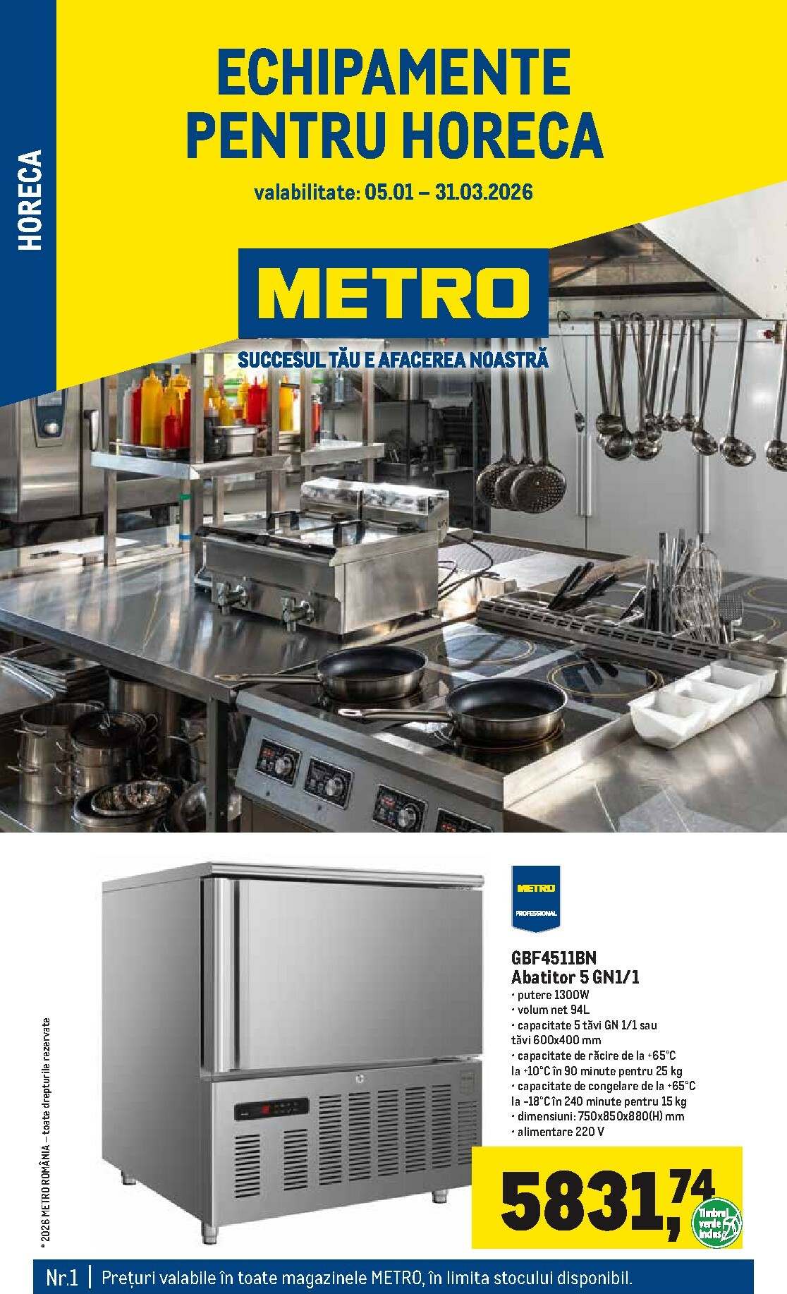 Catalog Metro - Soluții Nealimentare pentru HoReCa online – oferte valabile din 05.01.