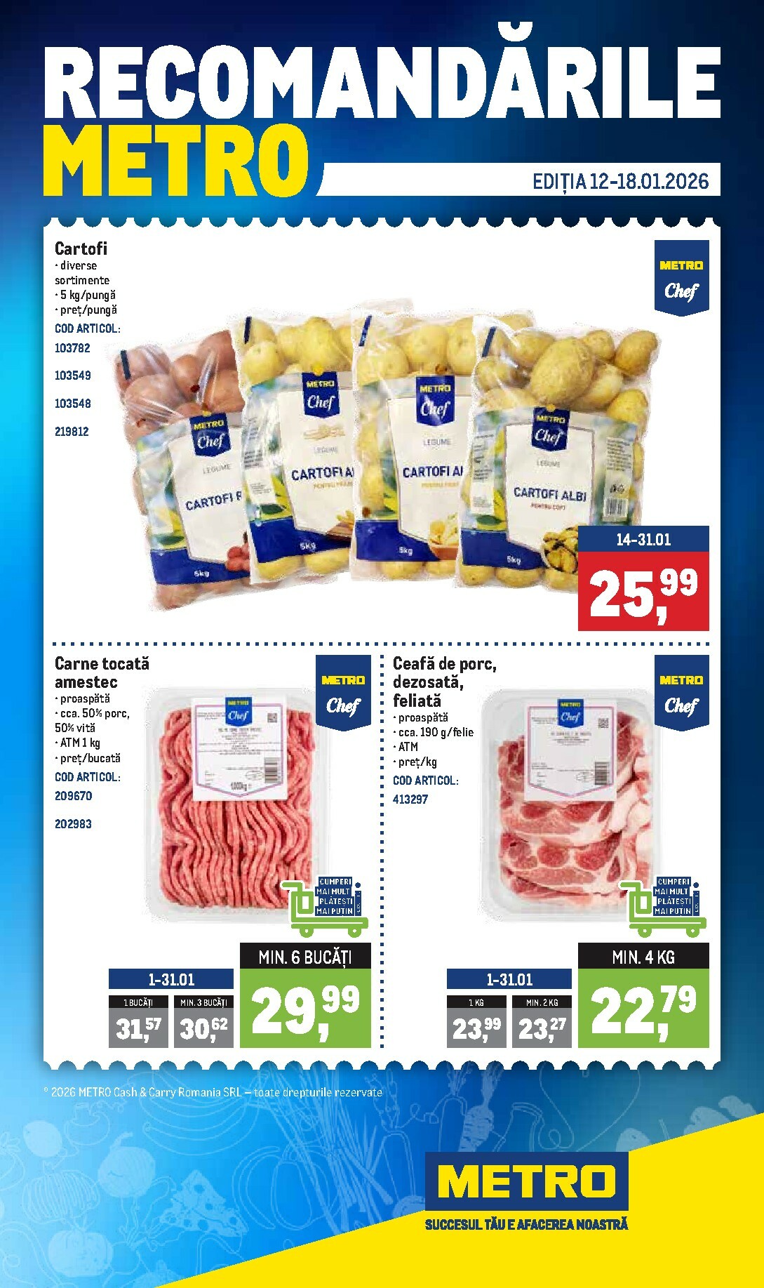 Catalog Metro - Recomandările online – oferte valabile din 12.01.