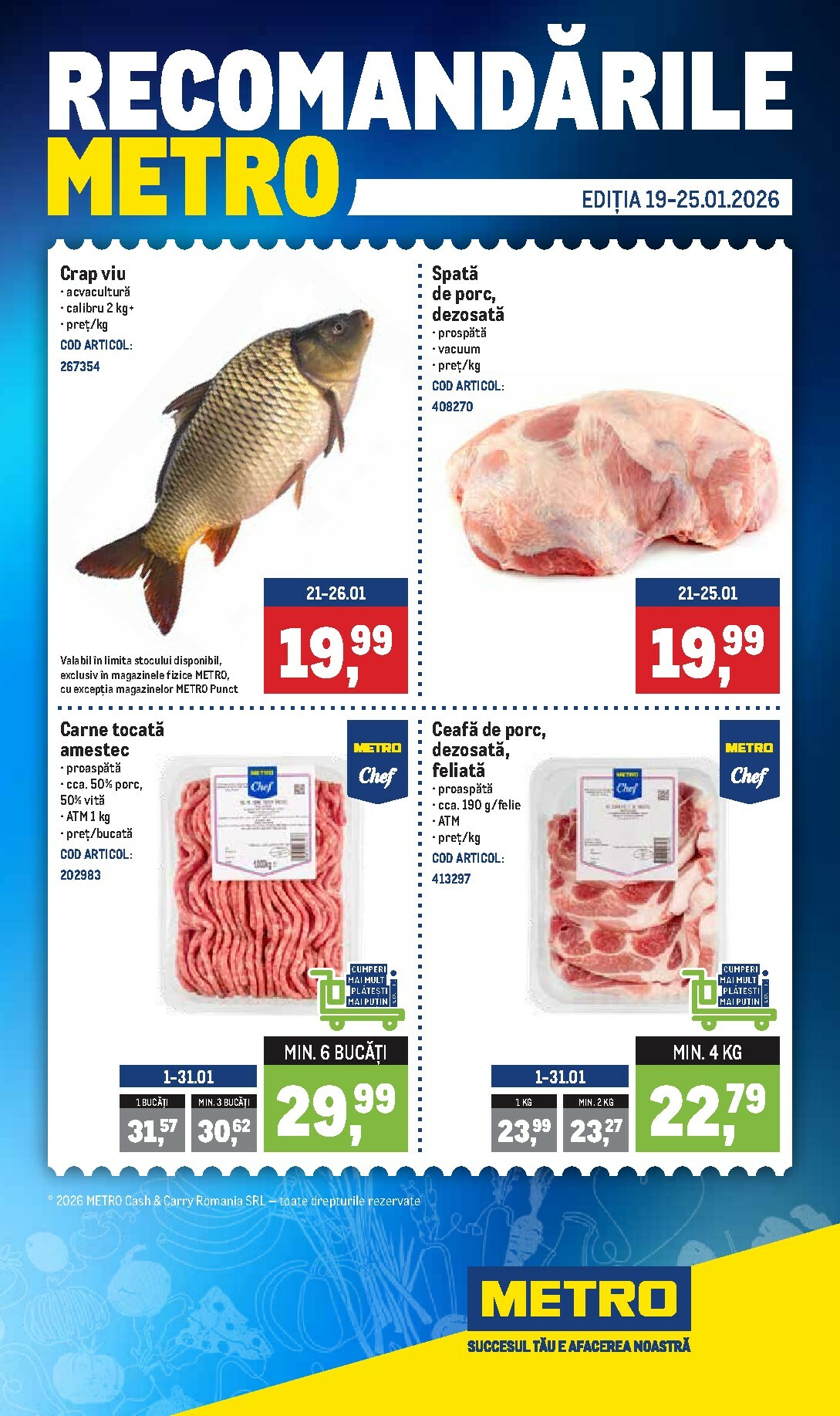 Catalog Metro - Recomandările online – oferte valabile din 19.01.