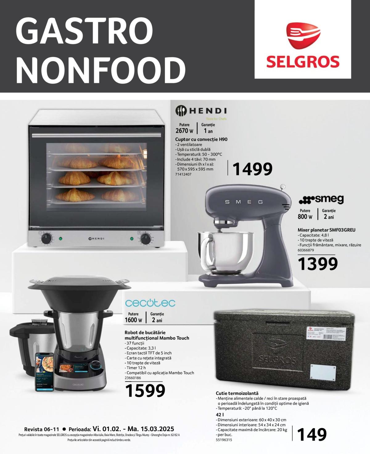 Catalog Selgros - Gastro Nonfood valabil din 01.02. - 15.03.