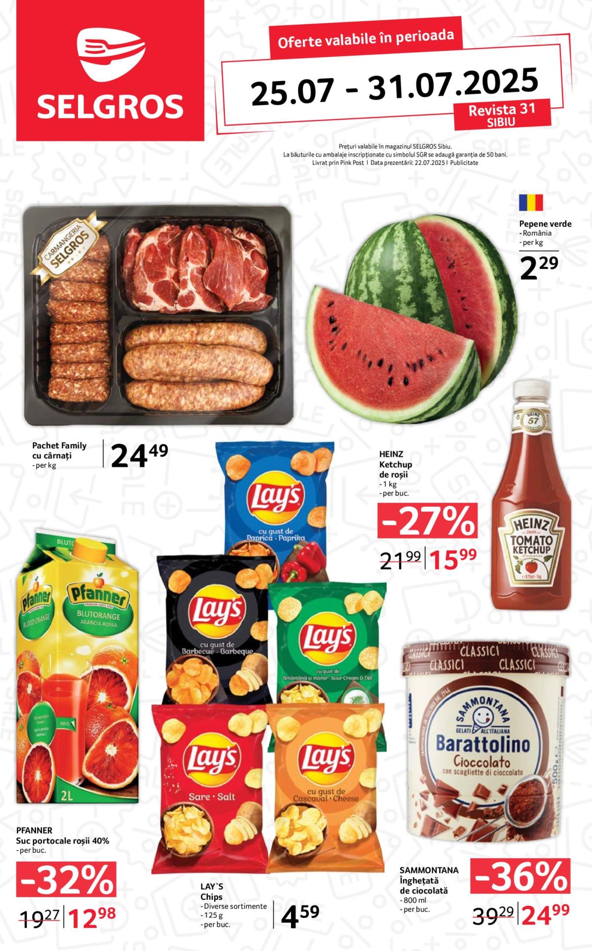 Catalog Selgros - Sibiu valabil din 25.07. până pe 31.07.