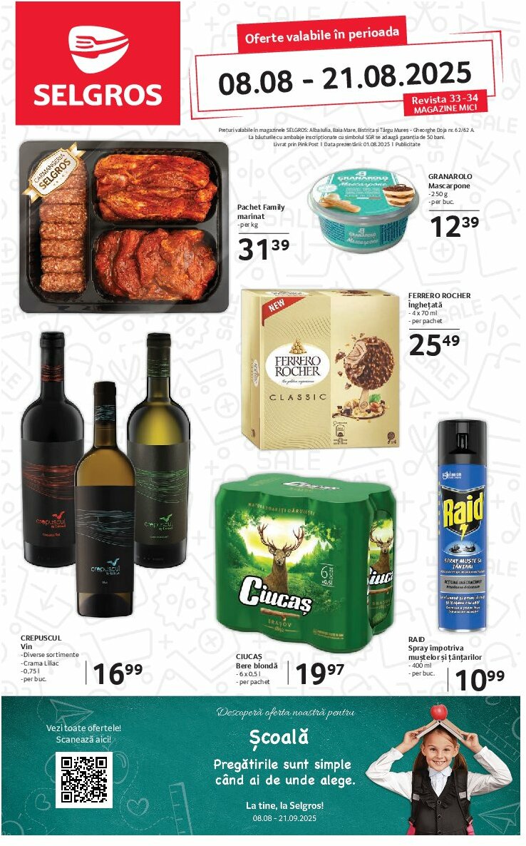 Catalog Selgros - Magazine Mici valabil din 08.08. până pe 21.08.