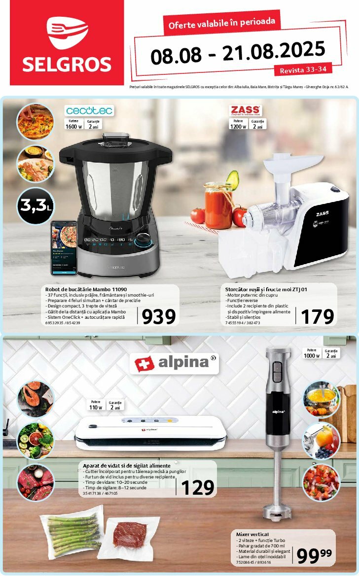 Catalog Selgros - Non Food valabil din 08.08. până pe 21.08.