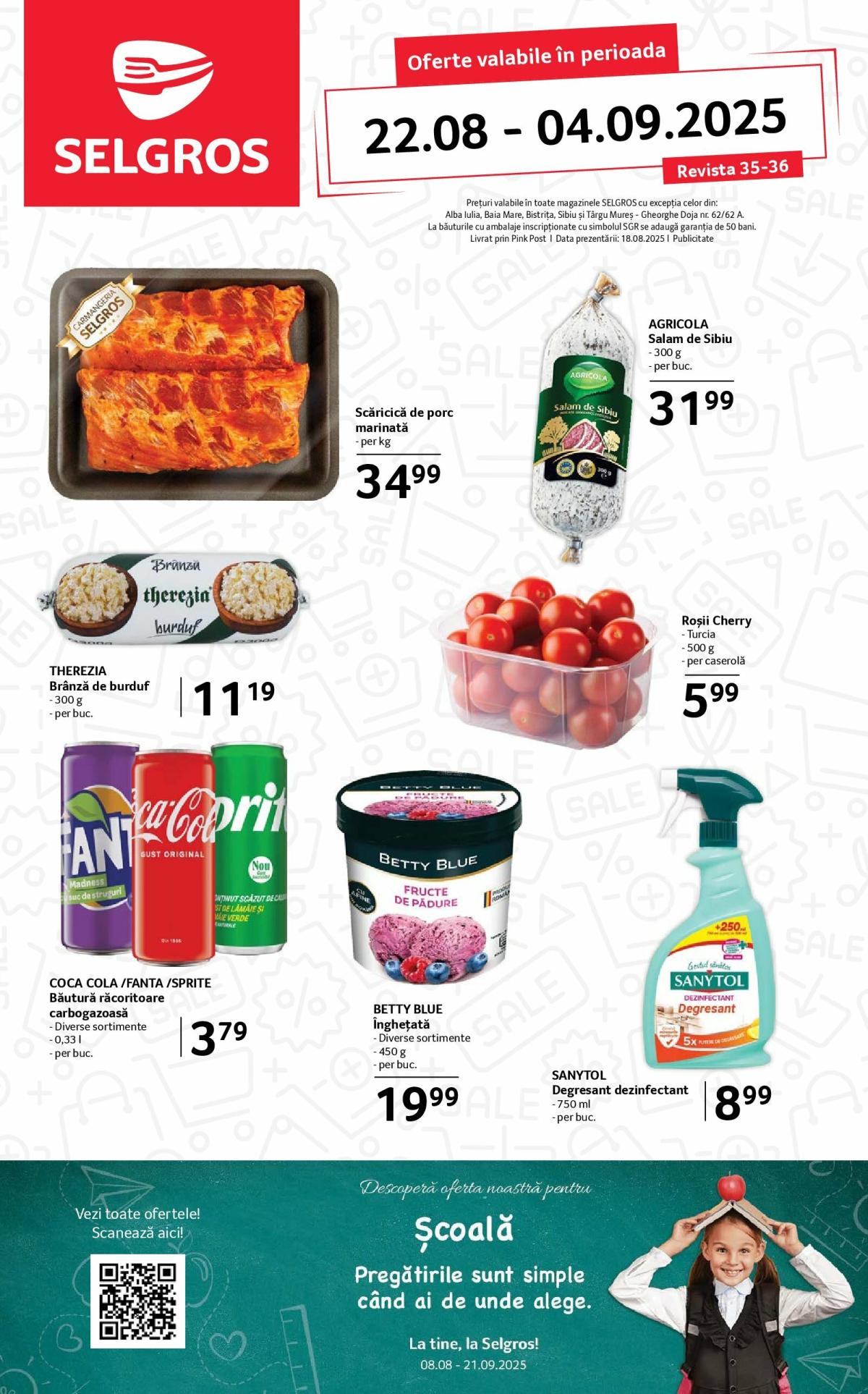 Catalog Selgros - Food online – oferte valabile din 22.08.