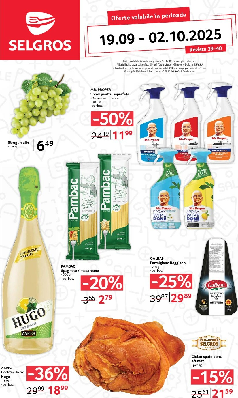 Catalog Selgros - Food online – oferte valabile din 19.09.