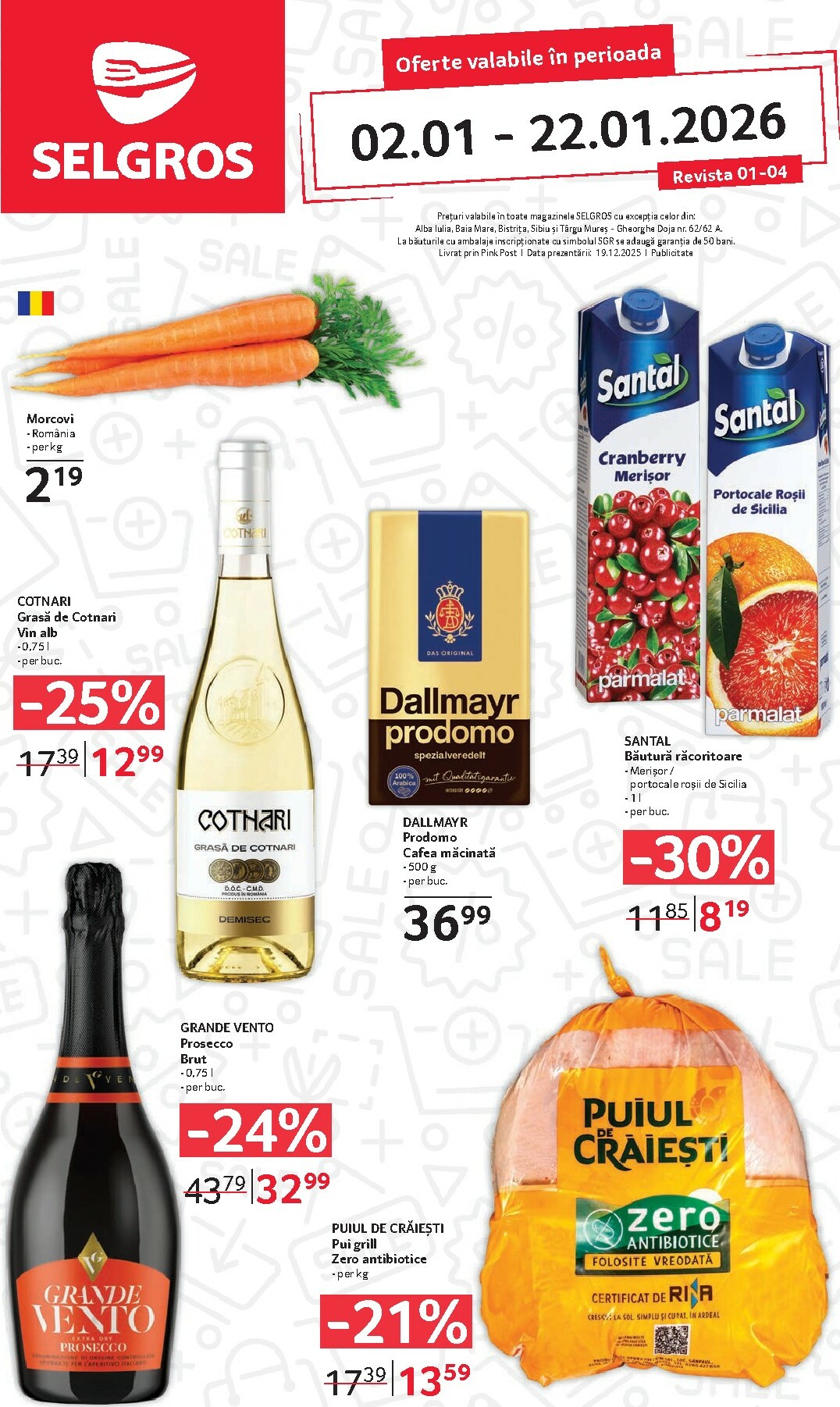 Catalog Selgros - Food online – oferte valabile din 02.01.